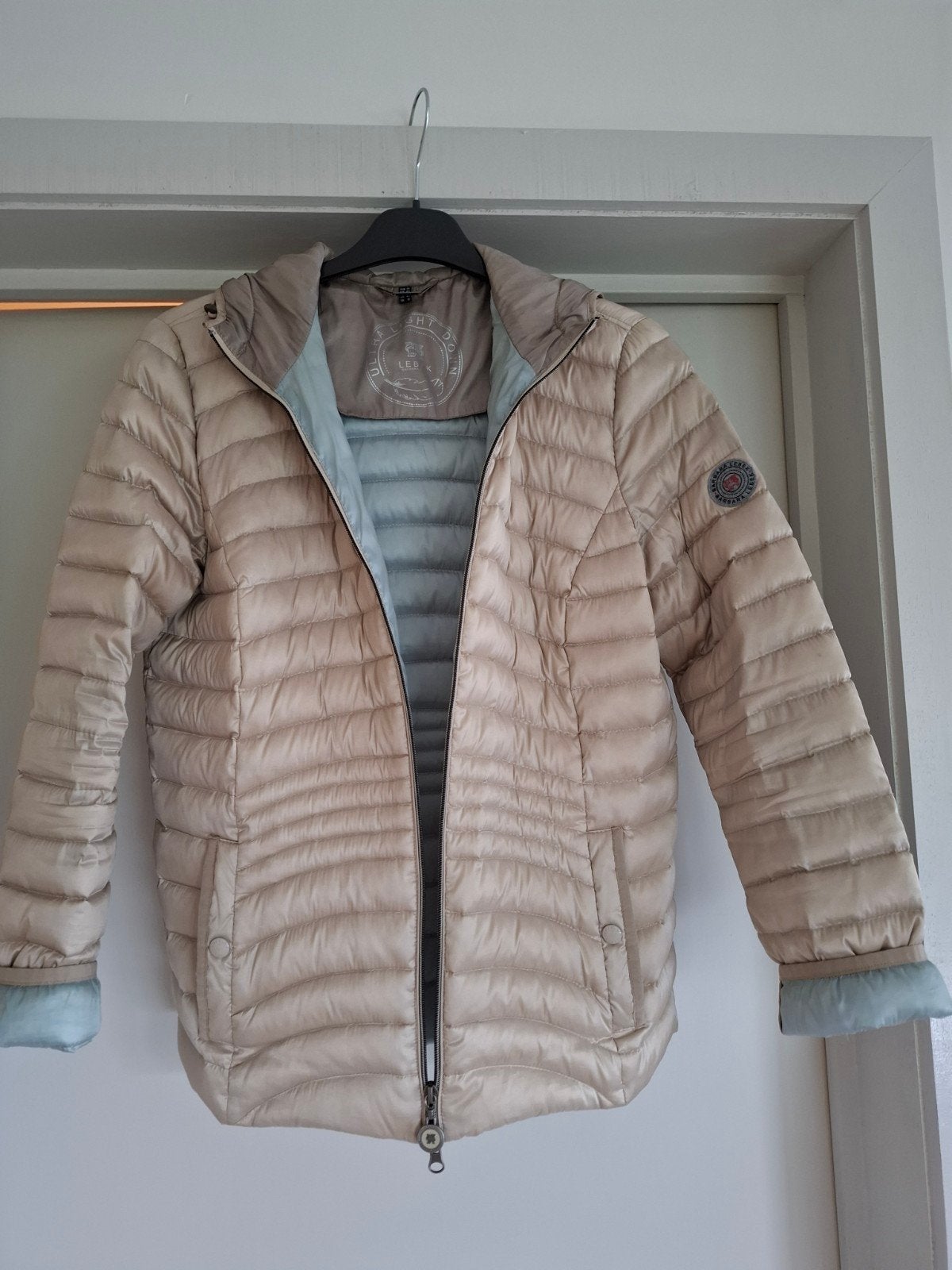 vest ecru ,lichtblauw binnenkant,super licht Barbara Lebek, Kleding | Dames, Beige, Zo goed als nieuw, Barbara Lebek, Ophalen