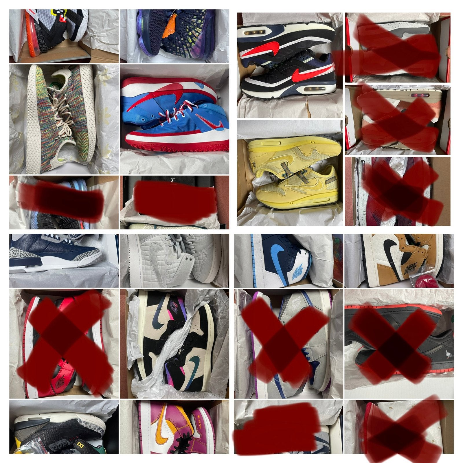 Collection de sneakers, Enlèvement