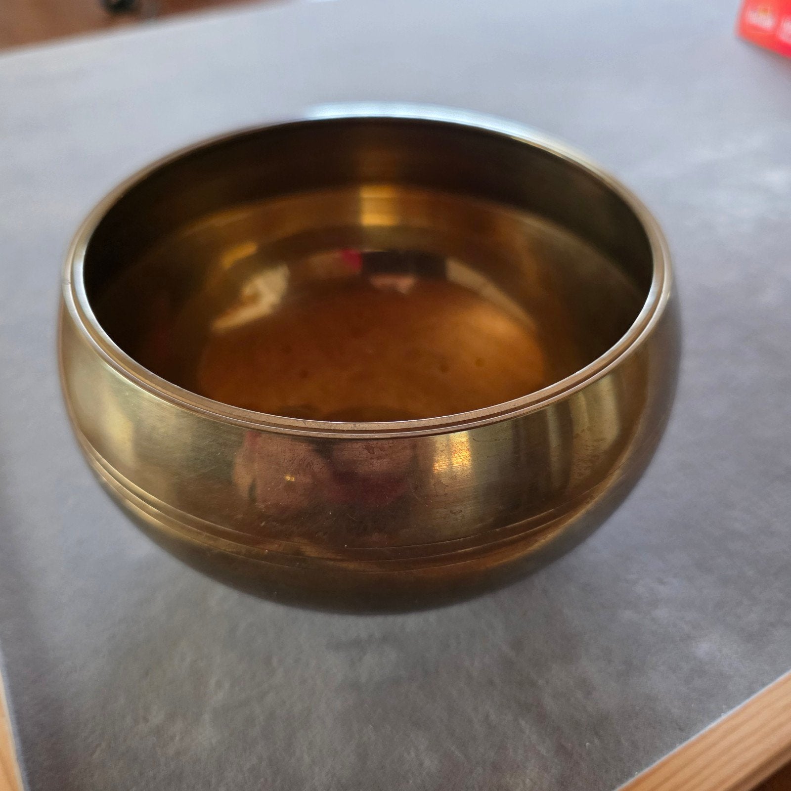 Tibetaanse klankschaal 830 gr heldere klanken, Ophalen of Verzenden