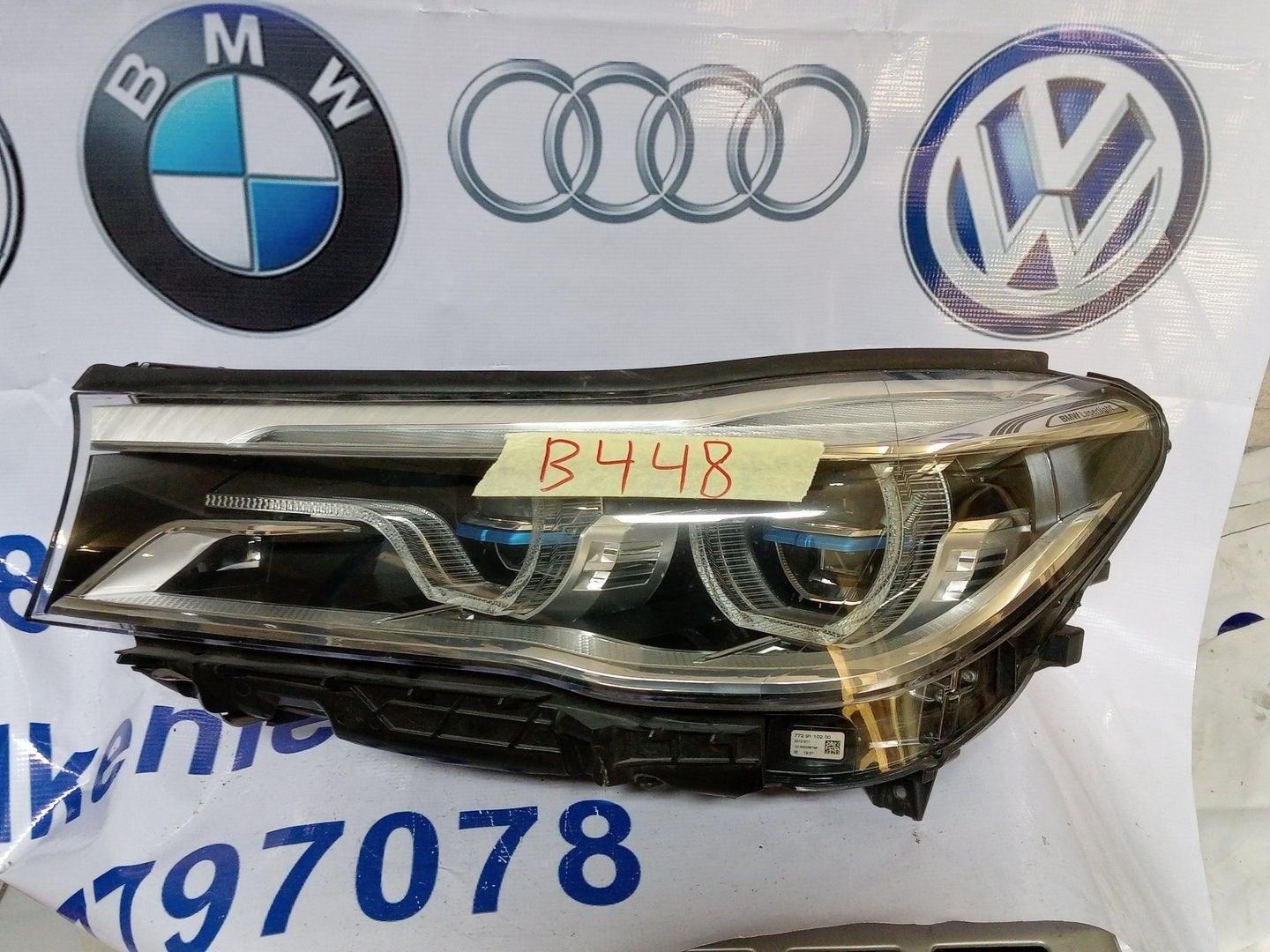 BMW 7 G11 G12 KOPLAMP 740870301, -, Utilisé, -, Enlèvement ou Envoi