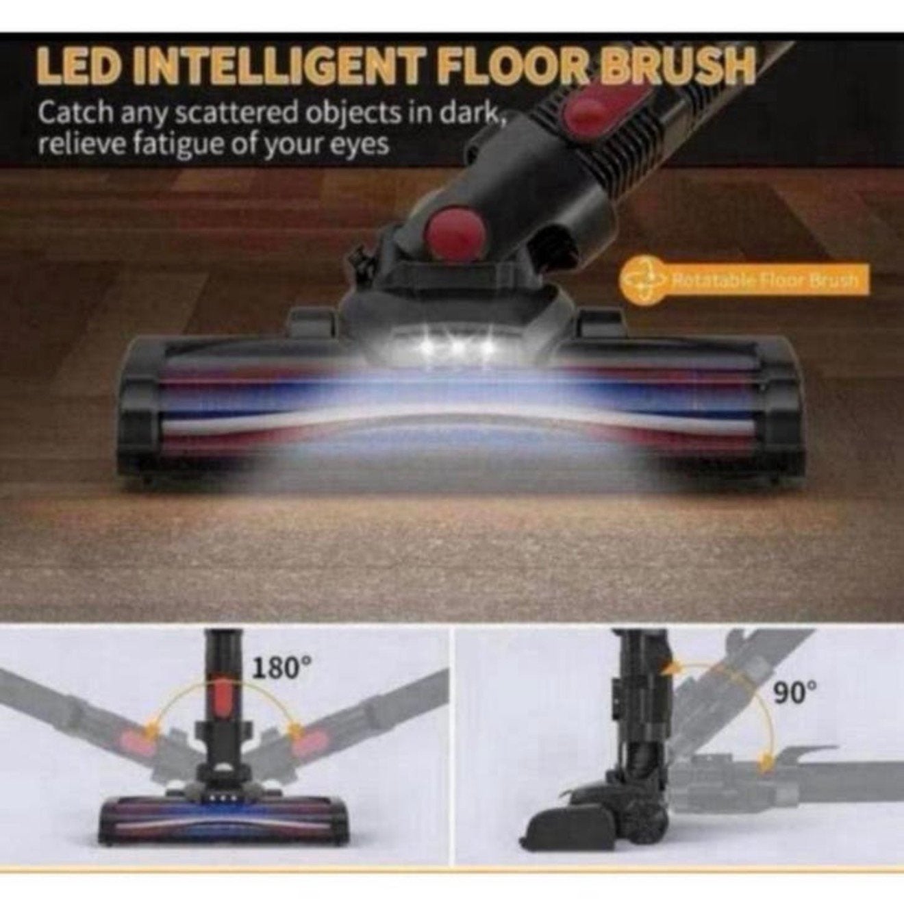 Buse d'aspirateur Honiture S13 + éclairage LED, bouche pied, Enlèvement ou Envoi, Autres types