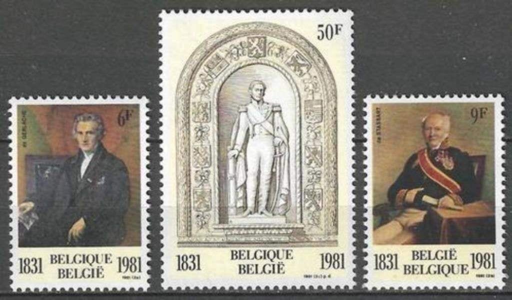 Belgique 1981 - Yvert/OBP 2001-2003 - 150 ans dela dyn (PF), Envoi, Non oblitéré, Neuf
