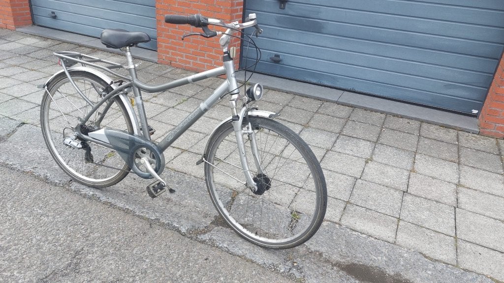 Herenfiets, Gebruikt, Velgrem, Versnellingen, 53 tot 57 cm