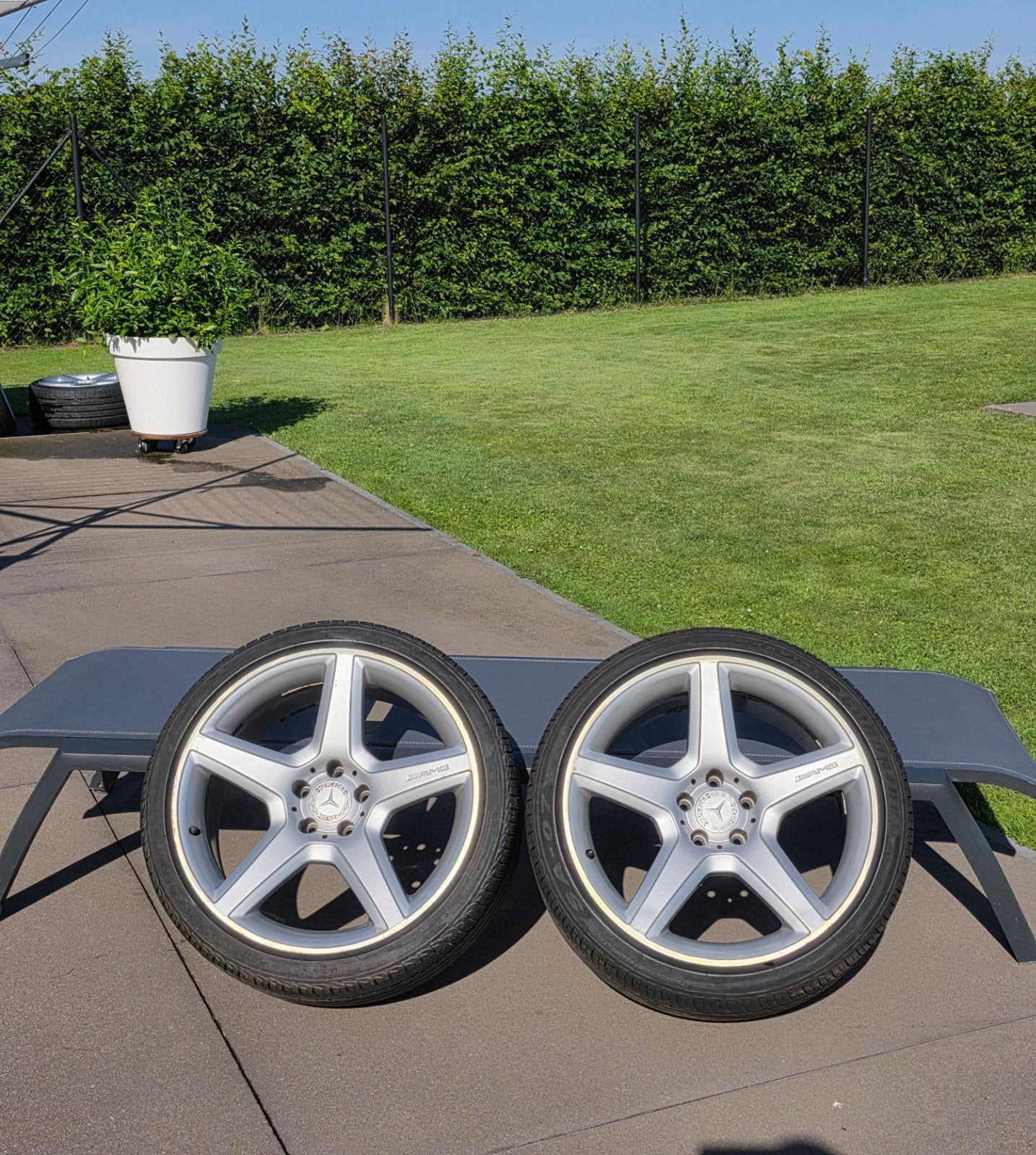 Mercedes AMG 19 velgen, Auto-onderdelen, Ophalen, Velg(en)