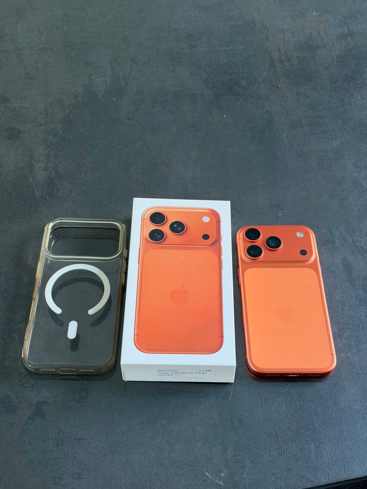 iPhone 17 Pro Orange 256Gb + facture, IPhone 17, Enlèvement ou Envoi, Protecteur d'écran, Comme neuf
