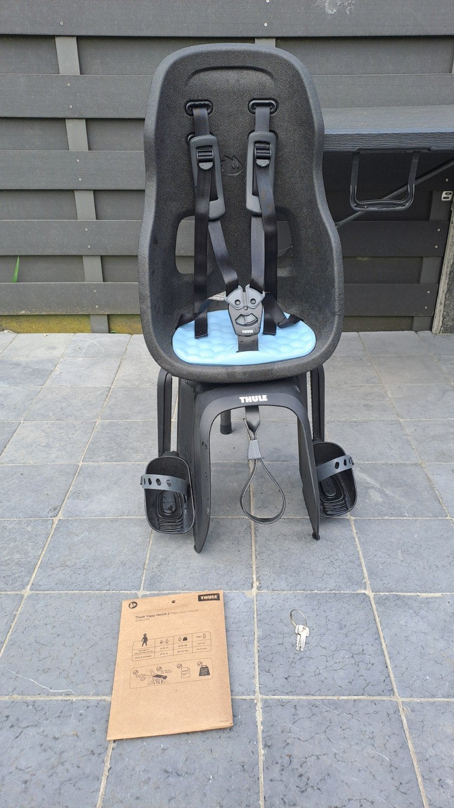 Thule kinderzitje fiets, Ophalen