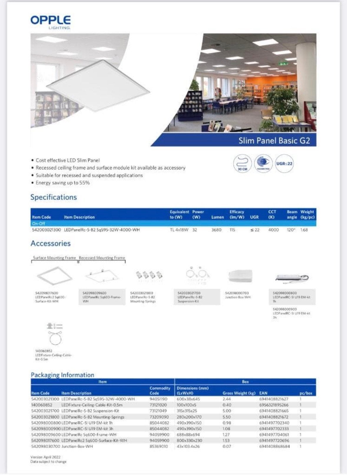 Nieuwe led tegels 60x60cm, Ophalen, Nieuw, Minder dan 50 watt, Lamp met armatuur