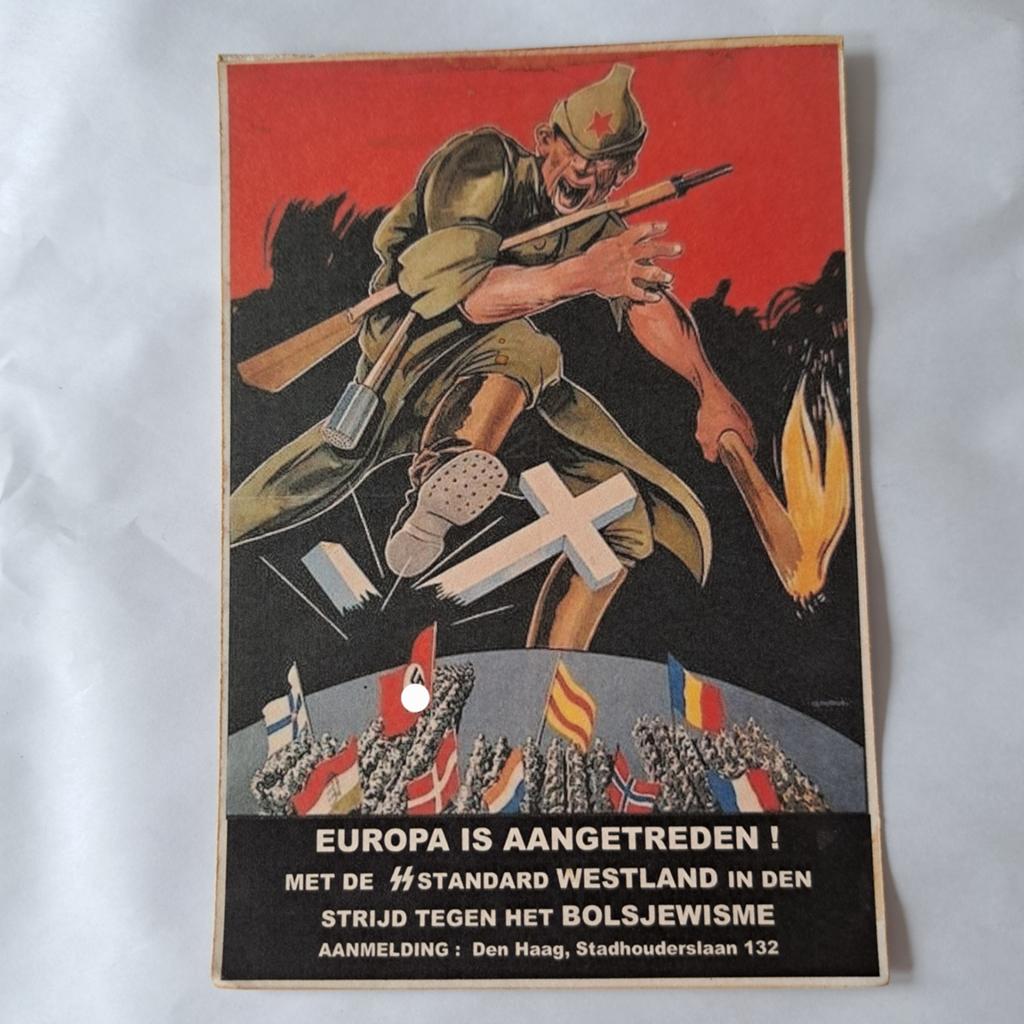 Historische Nederlandse WO2 Propaganda Kaart, Verzamelen, Ophalen of Verzenden