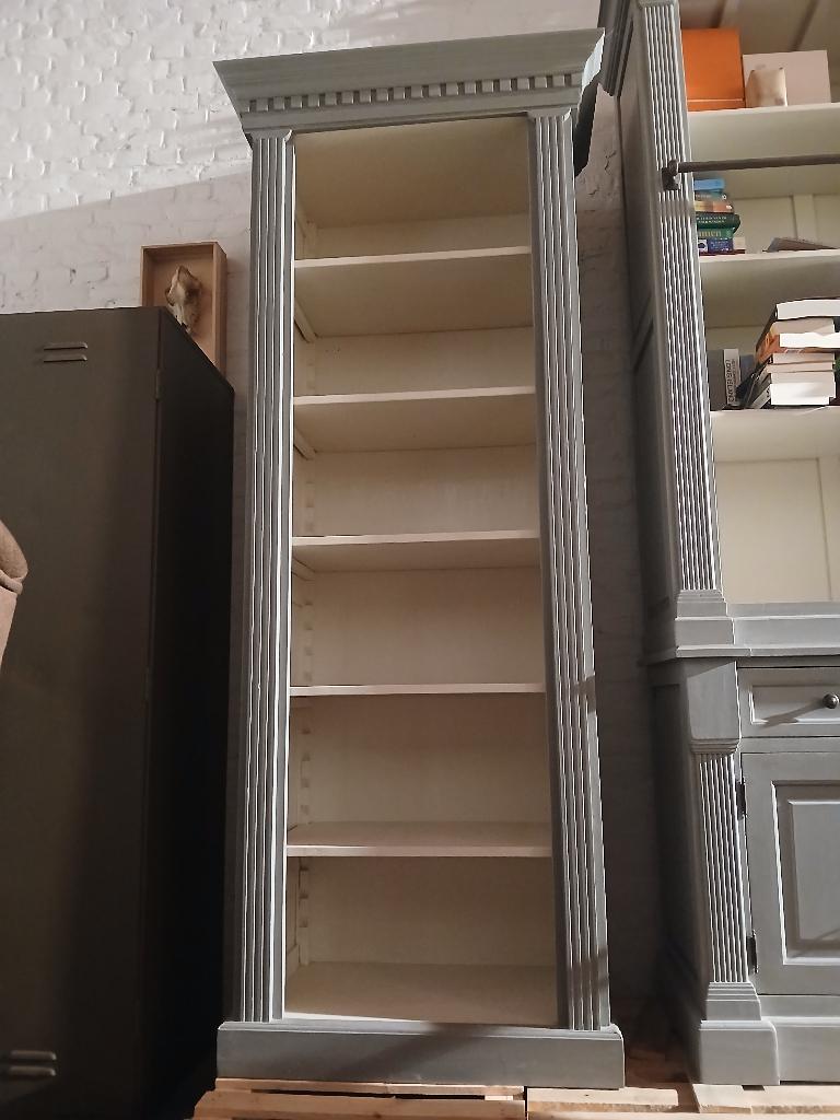 Boekenkast / kast met leggers landelijke stijl, Huis en Inrichting, Kasten | Boekenkasten, Met plank(en), 200 cm of meer, Zo goed als nieuw