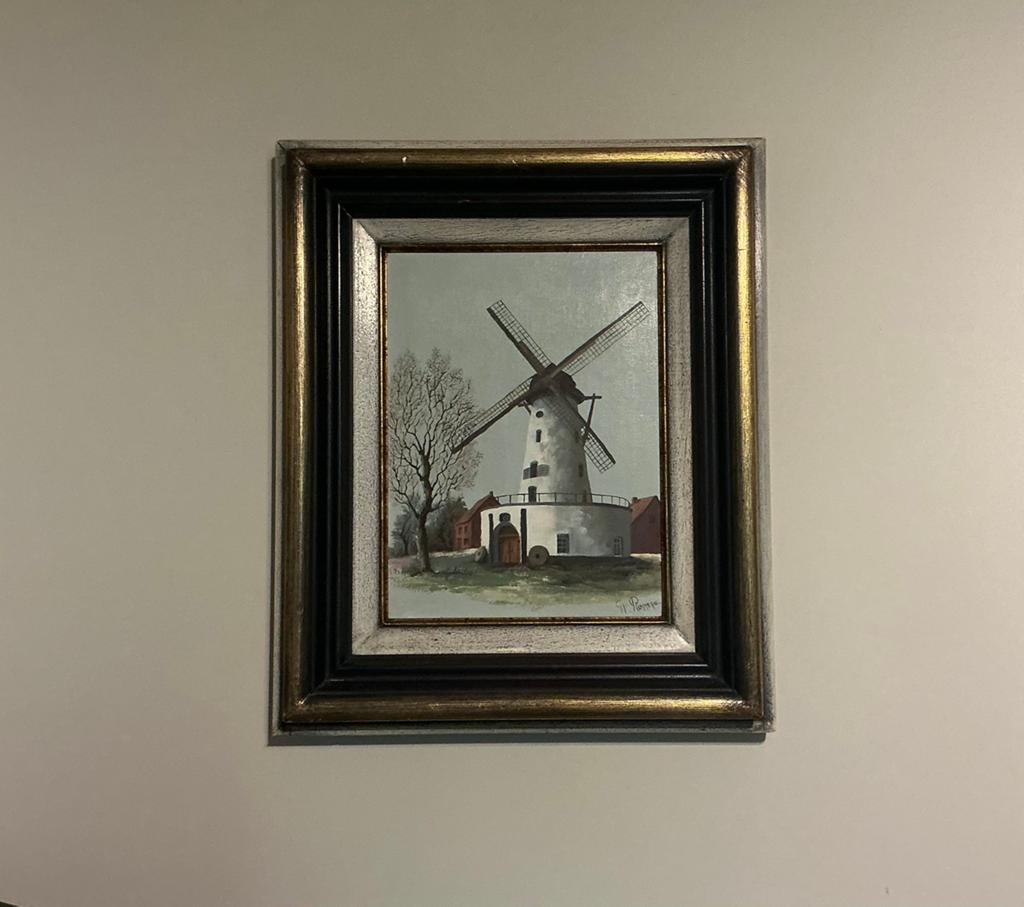 Lot 28. Peinture à l'huile. 370/410. Cadre 510/630. Signé, Antiquités & Art, Art | Peinture | Classique, Enlèvement ou Envoi