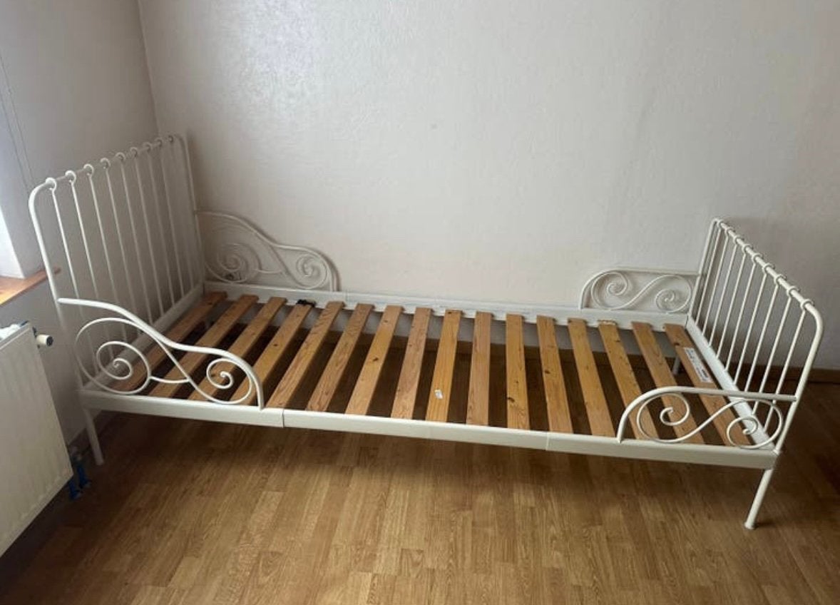 Eénpersoons meegroeibed / kinderbed  Ikea, Ophalen, Zo goed als nieuw, Lattenbodem