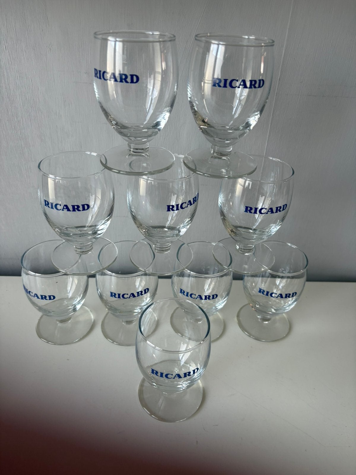 10 kleine RICARD-glazen (nieuwstaat), Verzamelen, Ophalen of Verzenden, Nieuw