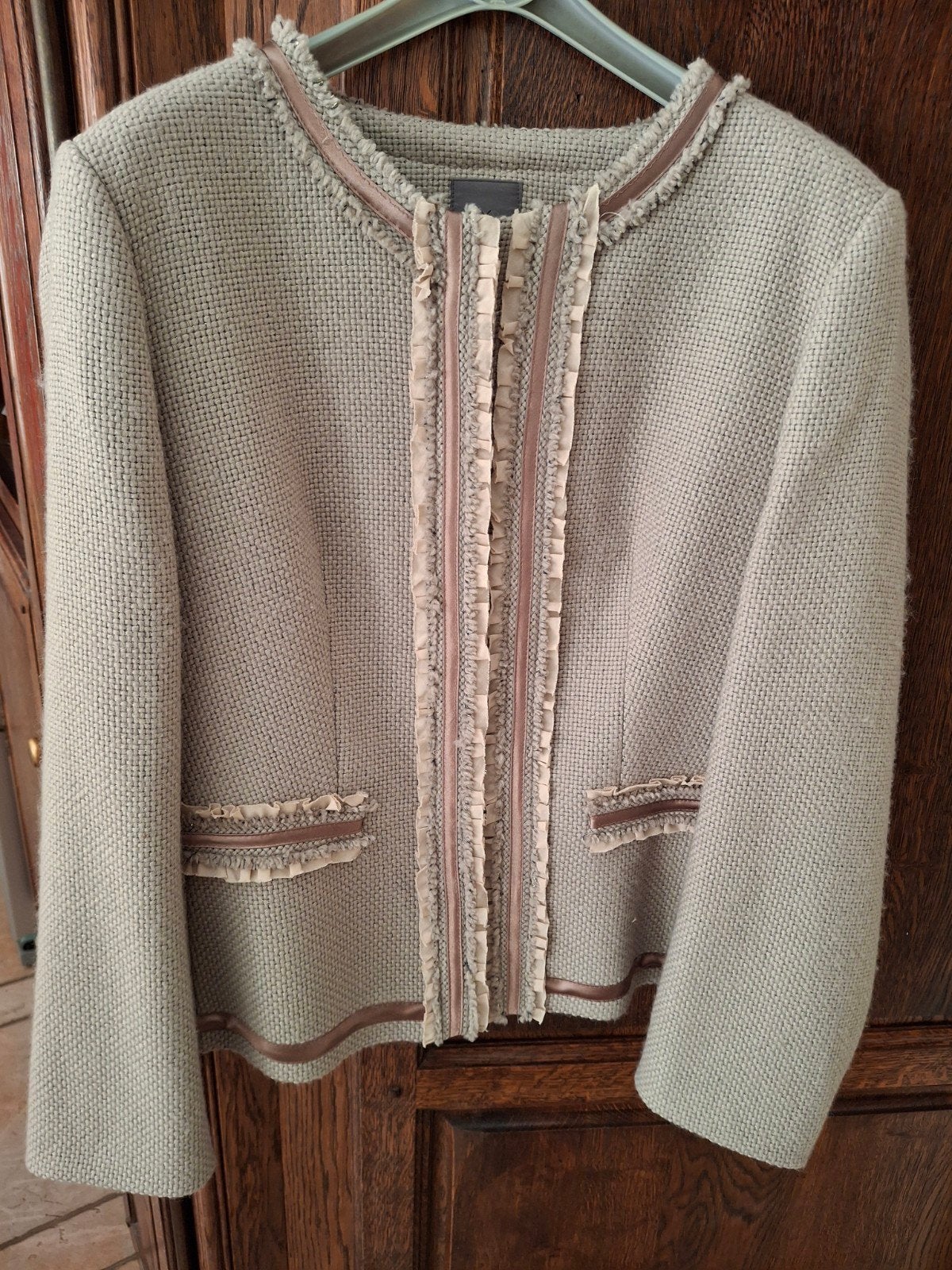 Xandres gekleed jasje., Ophalen, Maat 42/44 (L), Beige, Jasje