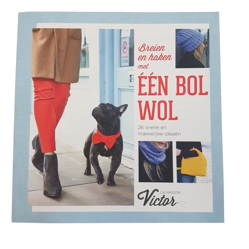 Breien en haken met een bol wol victor 82 blz, Hobby en Vrije tijd, Ophalen of Verzenden, Zo goed als nieuw, Breien