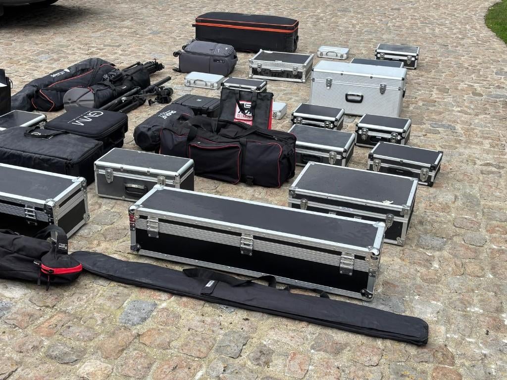 Complete mobiele fotostudio set – professioneel materiaal, Audio, Tv en Foto, Fotografie | Fotostudio en Toebehoren, Zo goed als nieuw