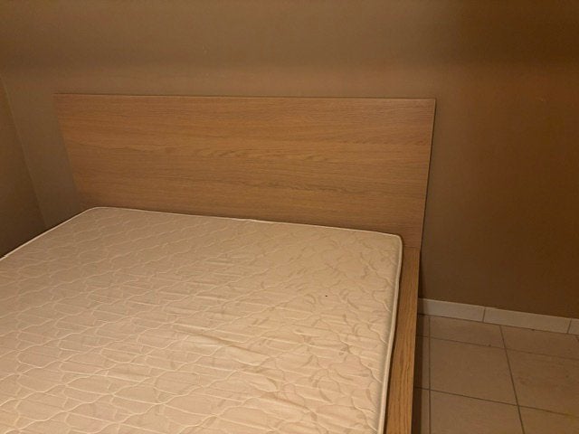 Lit Ikea Malm 160x200 cm chêne clair, Maison & Meubles, Enlèvement, Comme neuf
