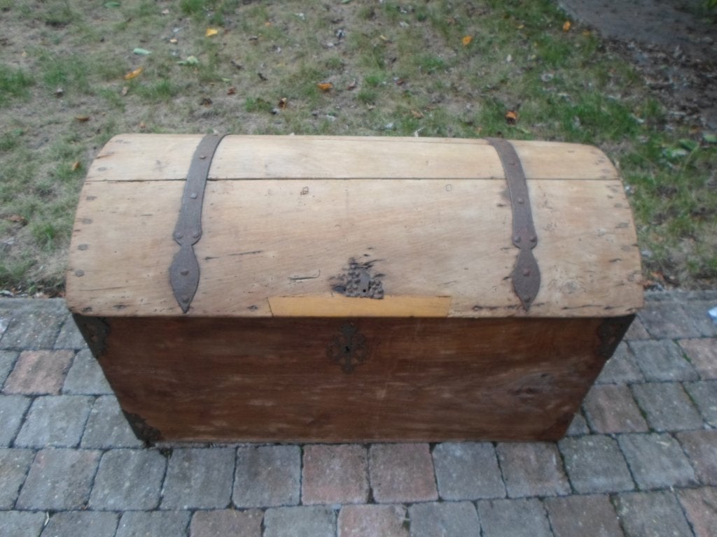 boîte de rangement en bois antique, Enlèvement