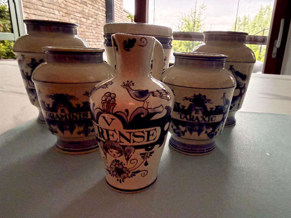VINTAGE HOLLANDSE DELFTSE APOTHEKERSPOTTEN, Ophalen