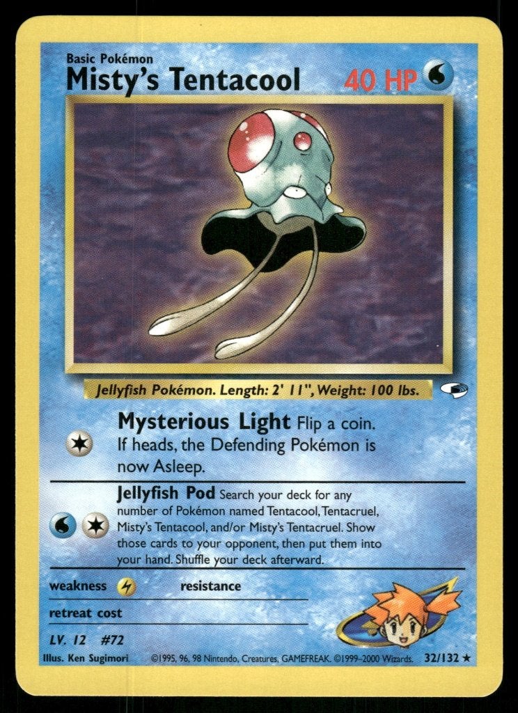 Misty's Tentacool 32/132 - Gym Heroes (NM), Verzenden, Gebruikt