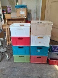 Bacs de rangement 4€/pièces, Bricolage & Construction, Casiers & Boîtes, Enlèvement