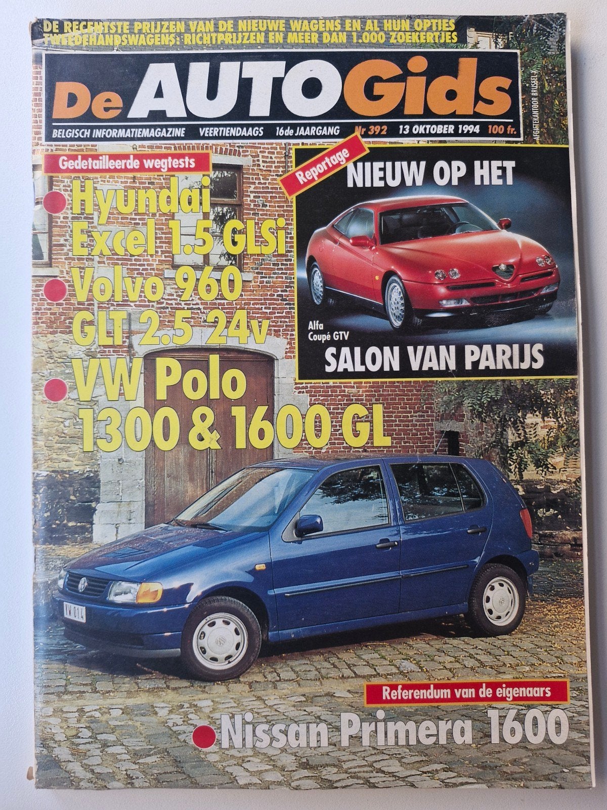 Autogids 392, Enlèvement ou Envoi