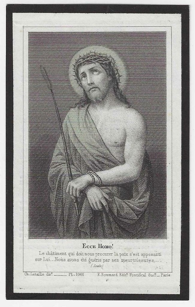 Léon Fremaux, ? 1846 - Armentières 1885, Enlèvement ou Envoi, Image pieuse