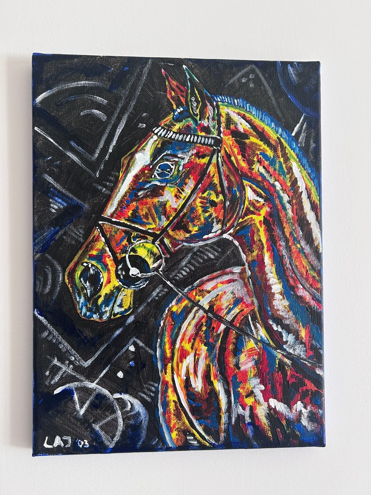 Handgeschilderd paarden, Ophalen