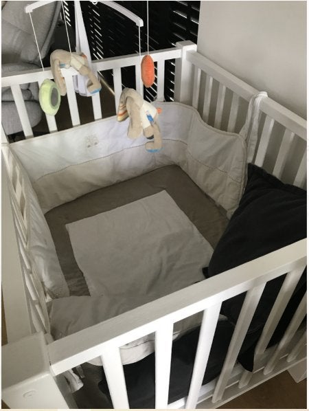wit babypark met toebehoren, Kinderen en Baby's, Ophalen, Gebruikt, Rechthoekig, In hoogte verstelbaar