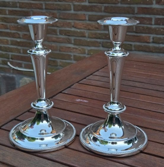 2 bougeoirs/Chandeliers hauteur 20 cm bon état  -, Antiquités & Art, Enlèvement, Autres matériaux