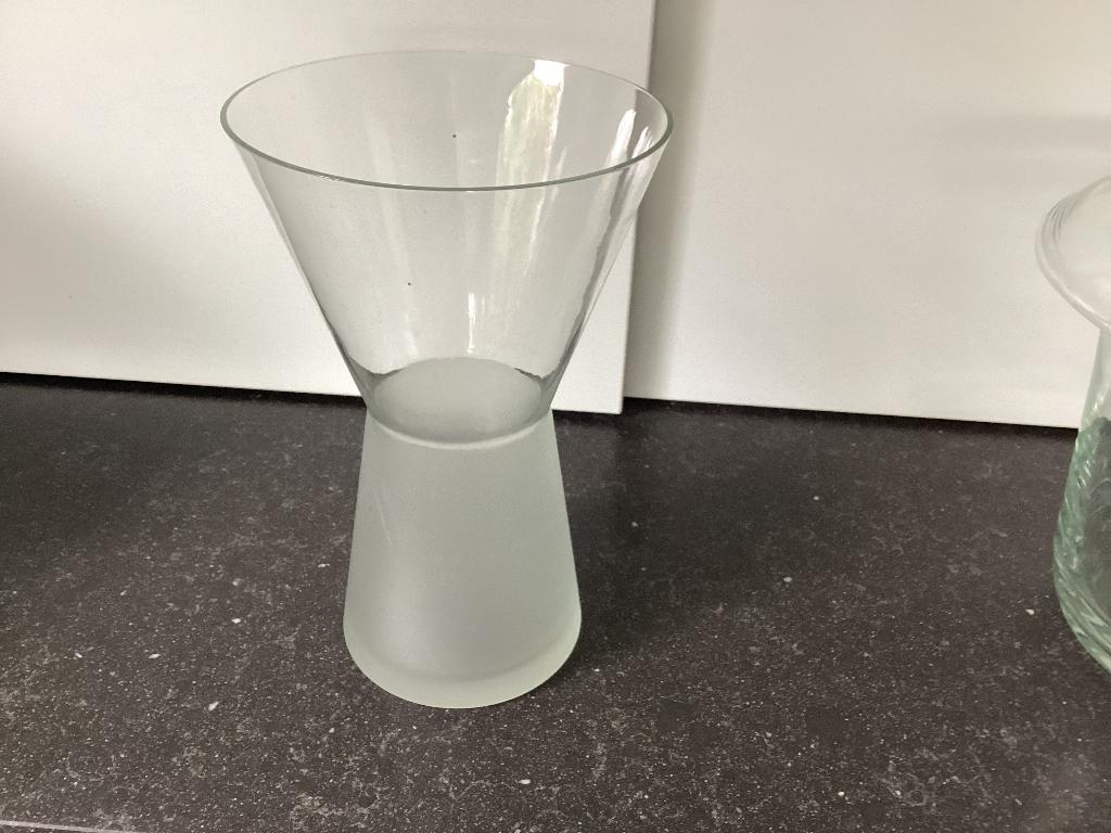 Glazen vazen, Huis en Inrichting, Ophalen, Gebruikt, Overige kleuren, Glas
