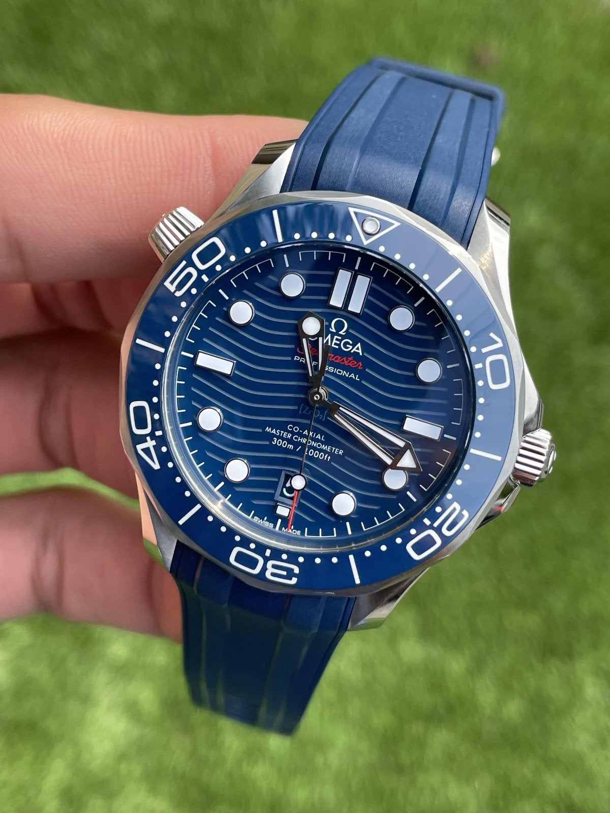 Omega Seamaster Diver 300M bleu, Enlèvement ou Envoi, Neuf, Montre-bracelet, Omega