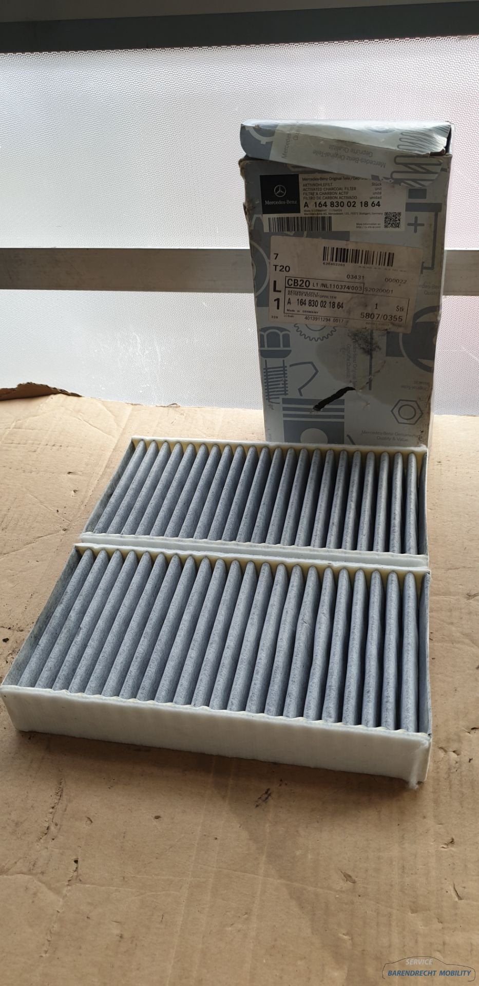 Interieurfilter ML W164 Mercedes 1648300218 pollenfilter ori, Auto-onderdelen, Mercedes-Benz AG, Mercedes-Benz, Nieuw, Mercedesstrasse 120
70372  Stuttgart, DE