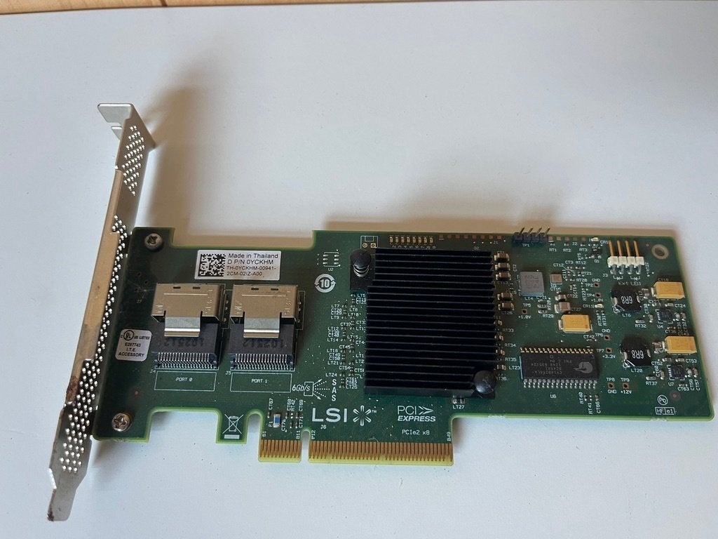 LSI SAS9210-8i HBA (IT Mode, P20 firmware), Computers en Software, Harde schijven, Zo goed als nieuw, Server, Intern, SSD, SAS