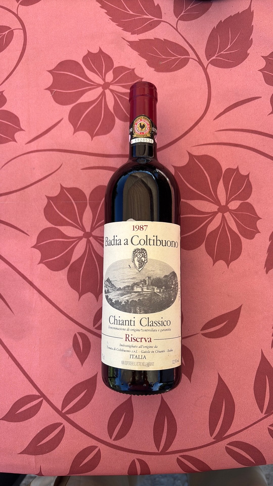 Badia a Coltibuono Chianti Classico Riserva, Verzamelen, Ophalen of Verzenden, Zo goed als nieuw