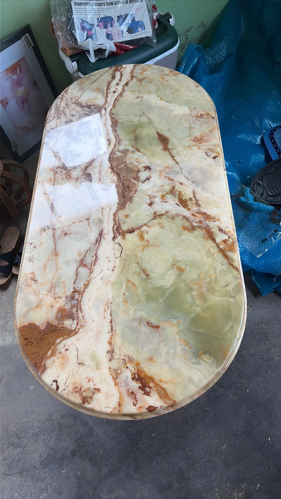 Marmeren Salontafel, 100 à 150 cm, Enlèvement, Utilisé, 50 à 100 cm