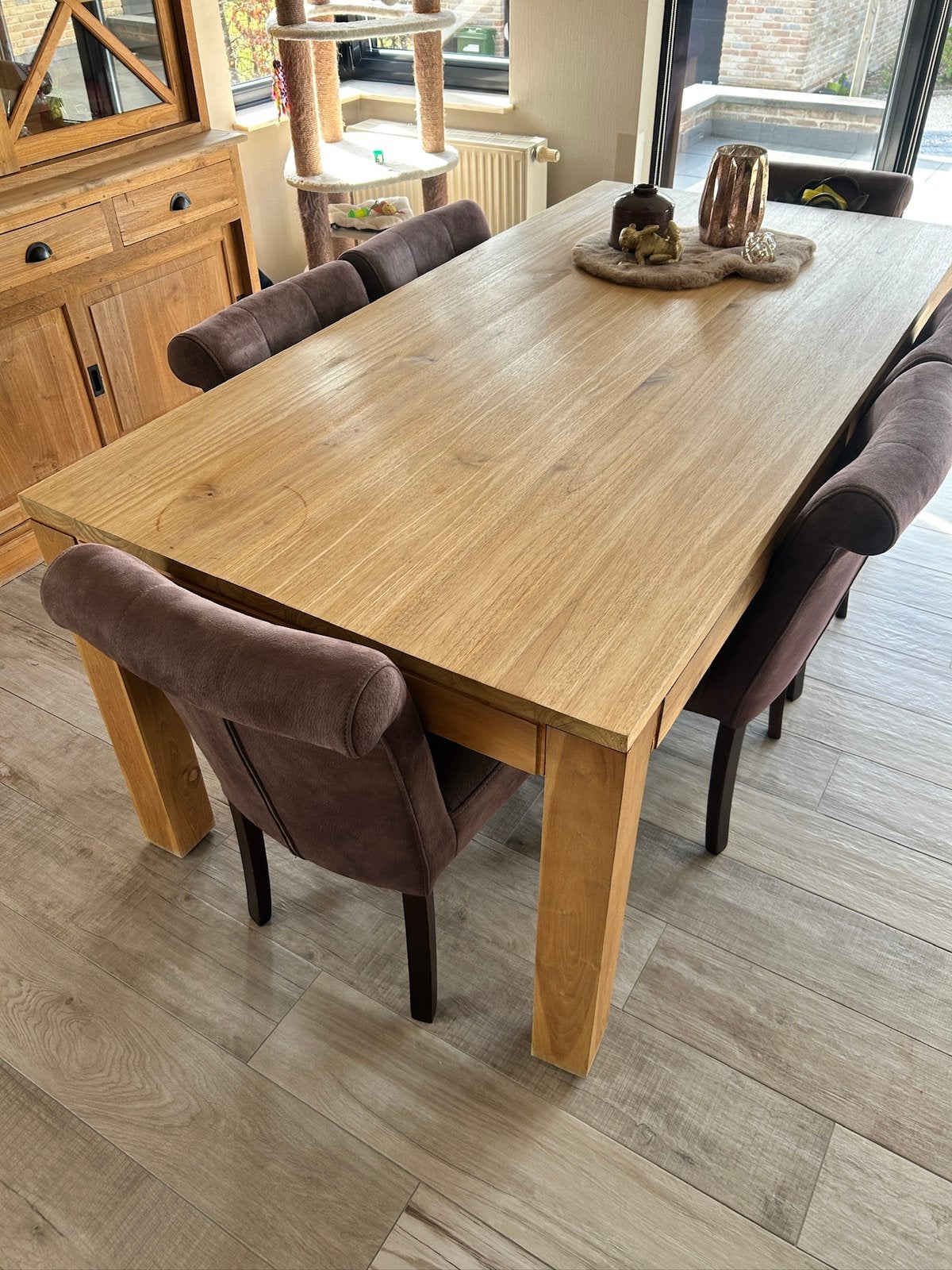 Tafel en stoelen, Maison & Meubles, Salles à manger complètes, Enlèvement, Comme neuf