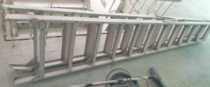 Opsteek ladder aluminium 2×12, Doe-het-zelf en Bouw, Ophalen, Zo goed als nieuw, Ladder, 2 tot 4 meter