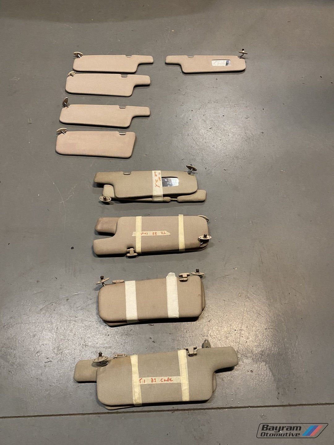 Bmw E30 zonnekleppen zonneklep grijs coupe sedan 3-serie kle, -, Utilisé, -, Enlèvement ou Envoi