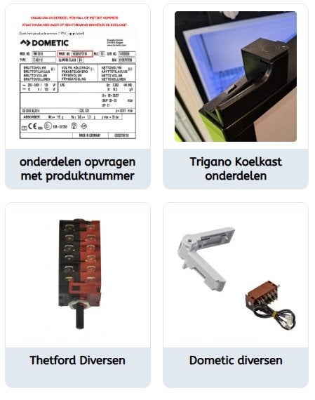 Thetford Trigano Dometic onderdelen koelkast hier te koop, Ophalen of Verzenden, Nieuw