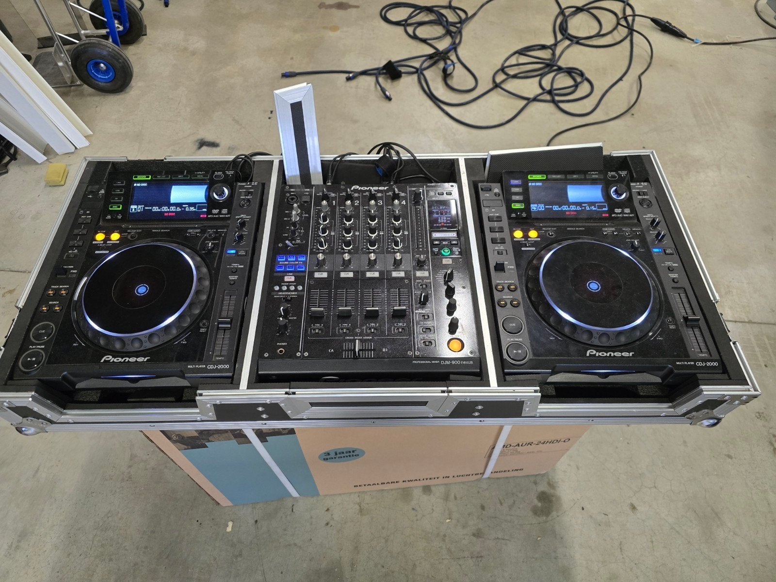 pioneer dj set met flightcase, Musique & Instruments, Enlèvement, Pioneer