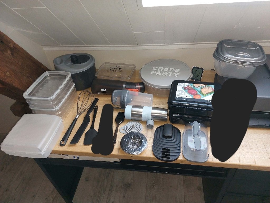 Ustensiles et boîtes de cuisine, Maison & Meubles, Boîte à thé, Enlèvement ou Envoi, Comme neuf, Gris