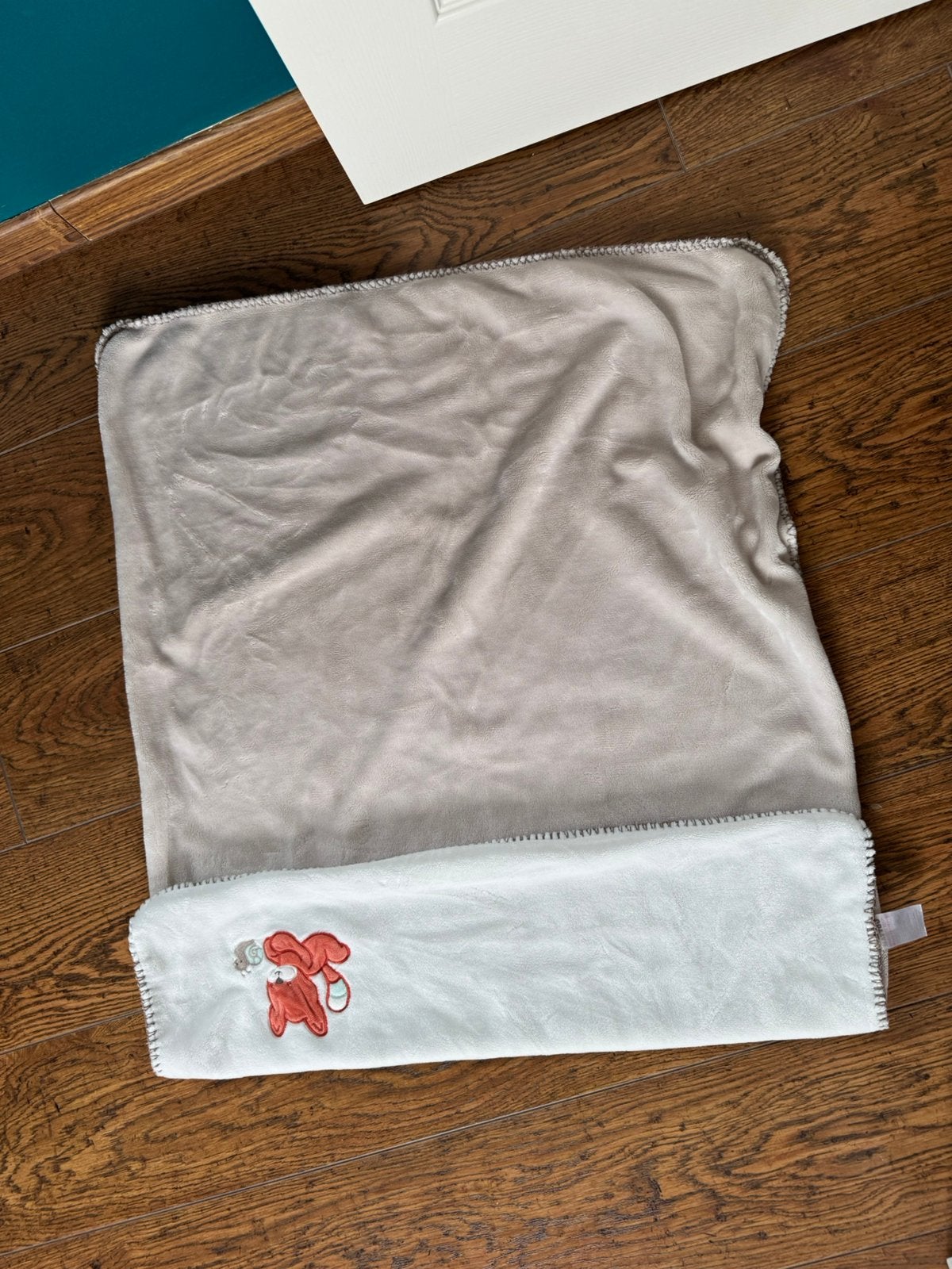 Fleece dekentje met vosje, Kinderen en Baby's, Ophalen, Zo goed als nieuw
