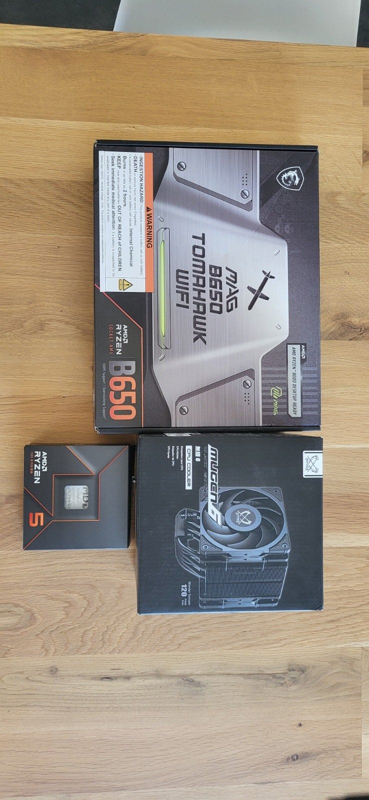 Combo upgrade AM5 : Ryzen 7600x, B650 Tomahawk, ventirad, Informatique & Logiciels, Enlèvement