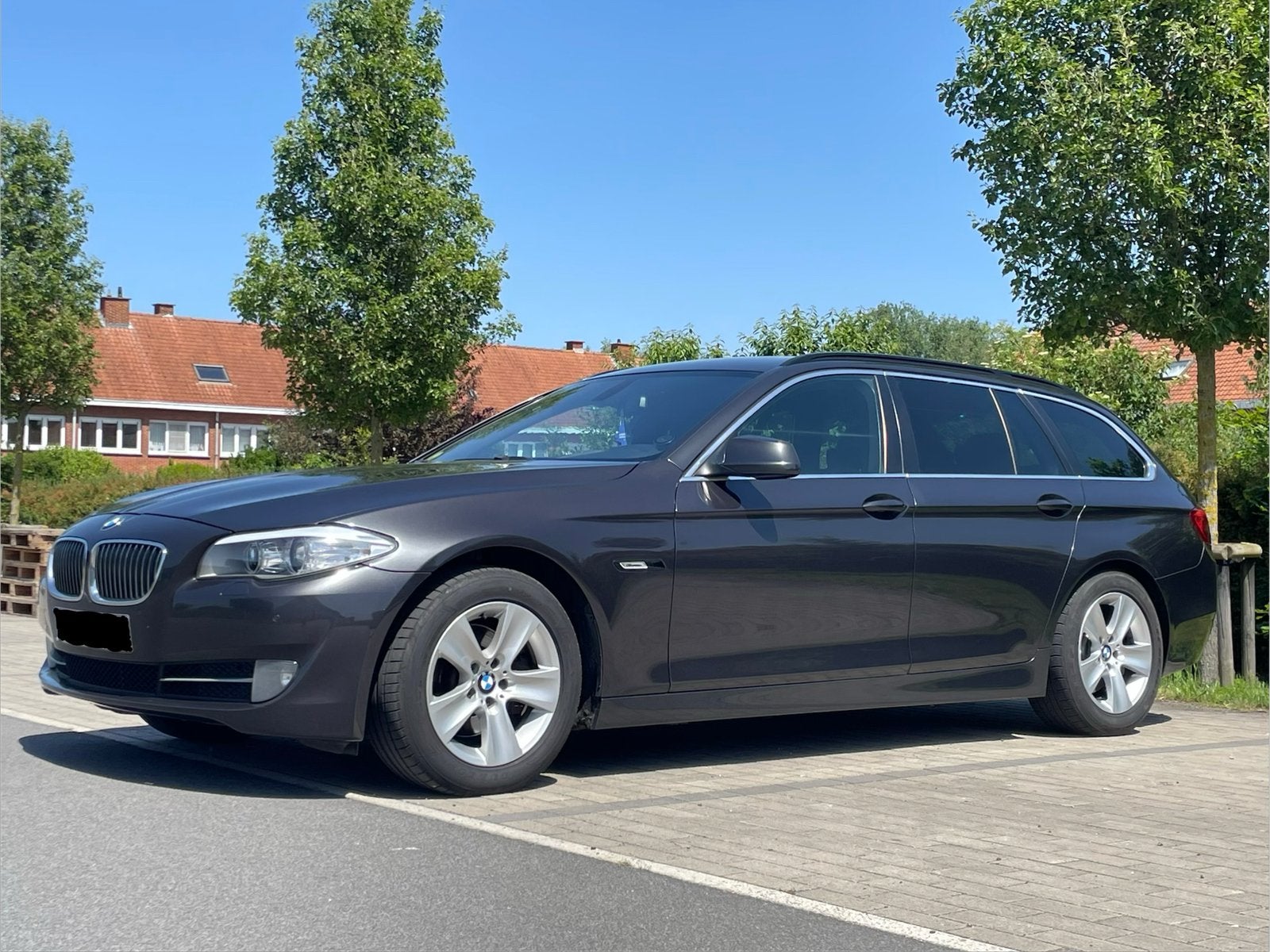 Bmw 520d, Autos, BMW, Cuir, Euro 5, Noir, Automatique