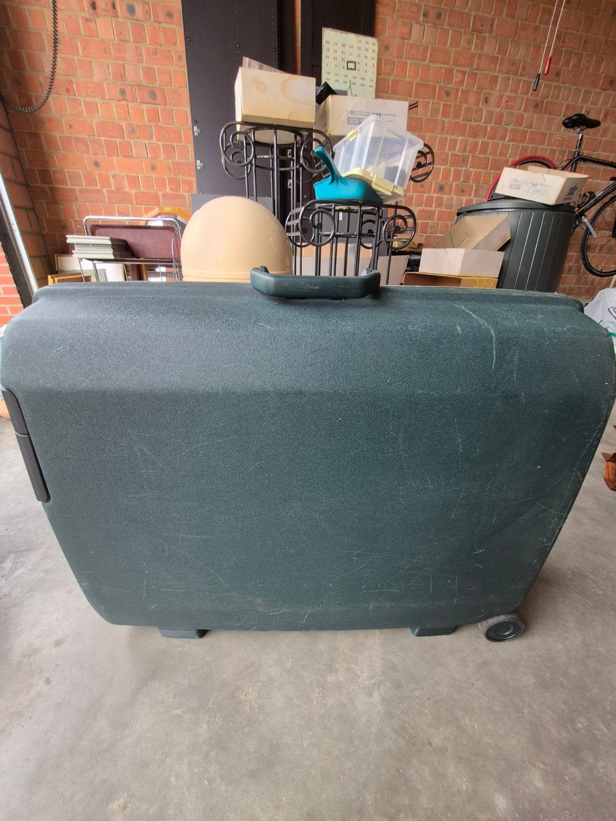 Reiskoffer groen Samsonite, Ophalen