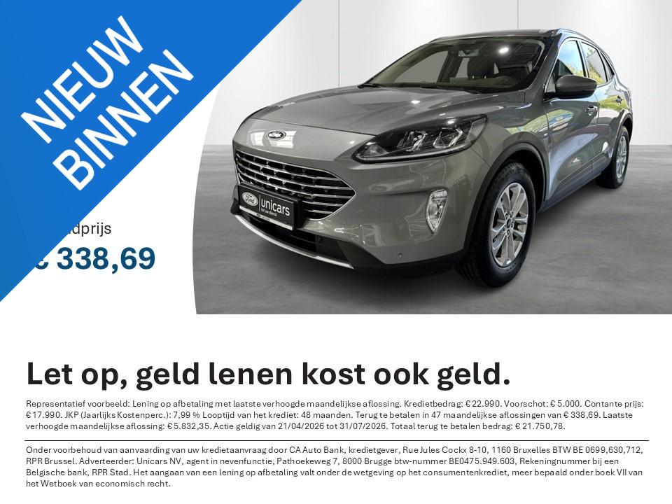 Ford Kuga 2.0 EcoBlue 88kW Aut. Titanium, Auto's, Ford, Stof, Gebruikt, 4 cilinders, 149 g/km