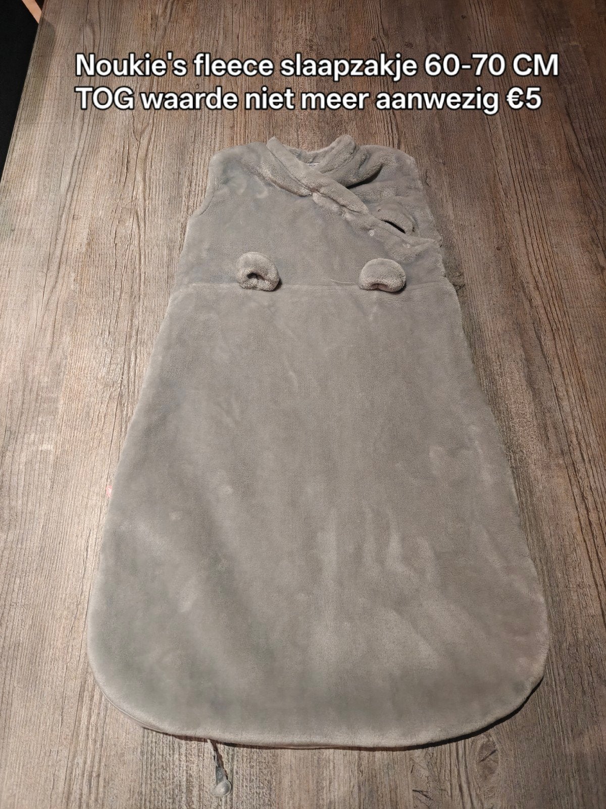 Noukie's winter slaapzakje TOG >2, Gebruikt, 70 cm, Grijs, Slaapzak