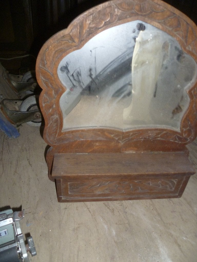 OUD  KAMMEN BAKJE MET SPIEGEL, Antiek en Kunst, Ophalen