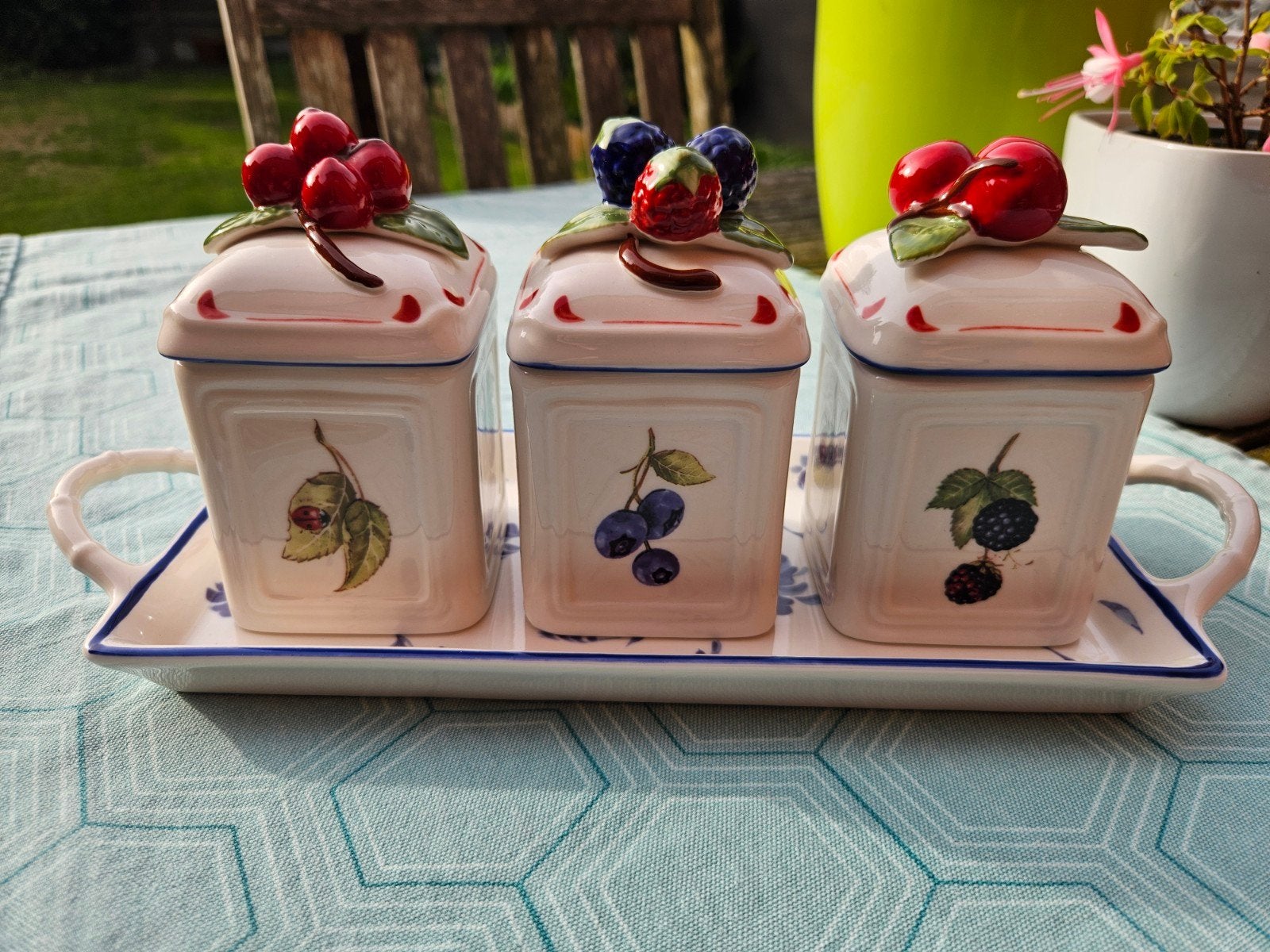 Voorraadpotjes op schaal V&B Cottage Charm, Huis en Inrichting, Ophalen of Verzenden, Zo goed als nieuw, Porselein