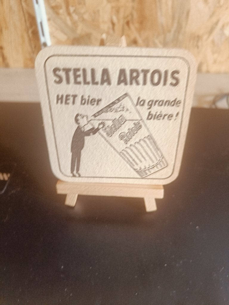 bierviltje stella artois, Ophalen of Verzenden, Zo goed als nieuw, Viltje(s), Stella Artois